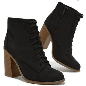 Black ankle booties
